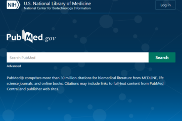 Screenshot of new PubMed interface